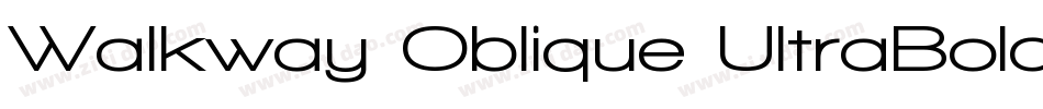 Walkway Oblique UltraBold字体转换